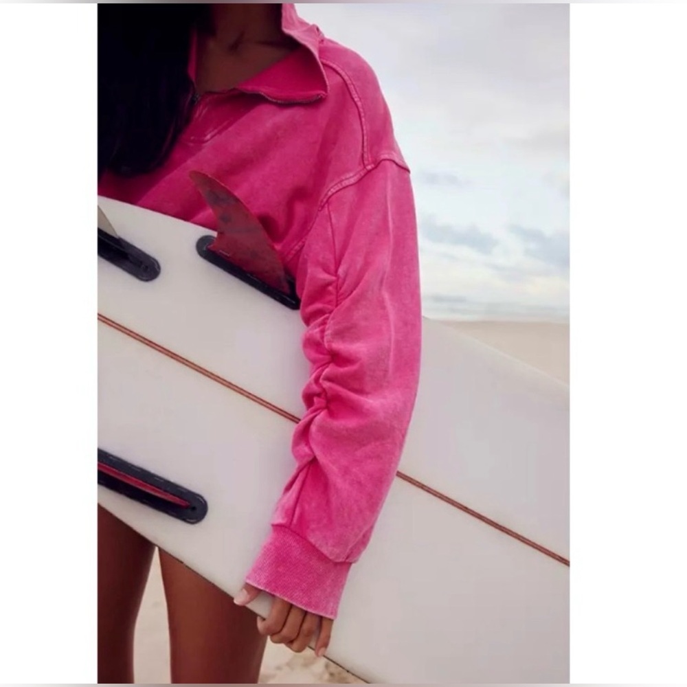 🌺 Free People Movement Valley Girl Cropped Pullover - Picture 8 of 10